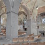 Bochum-Stiepel, ev. Dorfkirche, Innenansicht nach Nordosten. Foto: LWL/Dülberg.  (vergrößerte Bildansicht wird geöffnet)