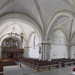 Paderborn-Neuenbeken, kath. Kirche St. Maria, Innenansicht nach Nordwesten. Foto: LWL/Dülberg.  (vergrößerte Bildansicht wird geöffnet)