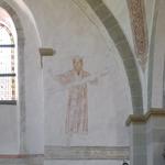 Paderborn-Neuenbeken, kath. Kirche St. Maria, Wandmalerei, Prophet. Foto: LWL/Dülberg. (vergrößerte Bildansicht wird geöffnet)