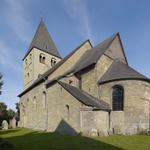 Bad Sassendorf-Weslarn, ev. Kirche, ehem. St. Urbanus, Außenansicht von Südosten. Foto: LWL/Dülberg.  (vergrößerte Bildansicht wird geöffnet)