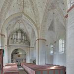 Bad Sassendorf-Weslarn, ev. Kirche, ehem. St. Urbanus, Innenansicht nach Nordwesten. Foto: LWL/Dülberg. (vergrößerte Bildansicht wird geöffnet)