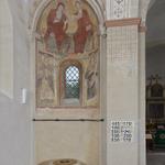 Bad Sassendorf-Weslarn, ev. Kirche, ehem. St. Urbanus, Nordapsis und angrenzender Pfeiler, Wandmalerei. Foto: LWL/Dülberg. Bad Sassendorf-Weslarn, ev. Kirche, ehem. St. Urbanus, Nordapsis und angrenzender Pfeiler, Wandmalerei. Foto: LWL/Dülberg. (vergrößerte Bildansicht wird geöffnet)