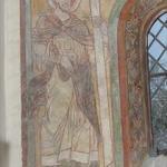 Sassendorf-Weslarn, Protestant church, formerly St. Urban, north apsis, wall painting, King David, detail. Photo: LWL/Dülberg. (vergrößerte Bildansicht wird geöffnet)