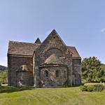 Lügde, kath. Kirche St. Kilian, Außenansicht von Osten. Foto: LWL/Dülberg. (vergrößerte Bildansicht wird geöffnet)