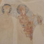 Lügde, Catholic Church St. Kilian, apse calotte, wall painting, Mary and John the Evangelist, detail. Photo: LWL/Dülberg. (vergrößerte Bildansicht wird geöffnet)