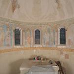Lügde, kath. Kirche St. Kilian, Apsiswand, Wandmalerei. Foto: LWL/Dülberg. (vergrößerte Bildansicht wird geöffnet)