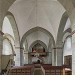 Bad Sassendorf-Lohne, ev. Kirche, Innenansicht nach Westen. Foto: LWL/Dülberg (vergrößerte Bildansicht wird geöffnet)