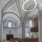 Schmallenberg-Berghausen, Catholic Church St. Cyriakus, interior view to the southwest. Photo: LWL/Dülberg. (vergrößerte Bildansicht wird geöffnet)