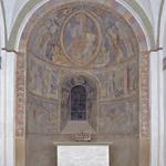 Schmallenberg-Berghausen, kath. Kirche St. Cyriakus, Chorapsis, Wandmalerei. Foto: LWL/Dülberg.  (vergrößerte Bildansicht wird geöffnet)