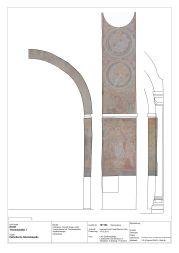 Soest, Katholische Nikolaikapelle, Chorapsis, Chorstirnbogen, südl. Chorjochwand mit Tonnengewölbe, Apsisstirnbogen